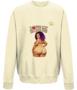 Nunew 10 Boo d's Sweater - Unisex Classic Fit Long Sleeve Crew Neck Casual Sweatshirt with Fleece Lining & Soft Brushed Inner G17MVG