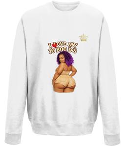 Nunew 10 Boo d's Sweater - Unisex Classic Fit Long Sleeve Crew Neck Casual Sweatshirt with Fleece Lining & Soft Brushed Inner G17MVG