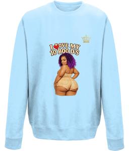 Nunew 10 Boo d's Sweater - Unisex Classic Fit Long Sleeve Crew Neck Casual Sweatshirt with Fleece Lining & Soft Brushed Inner G17MVG