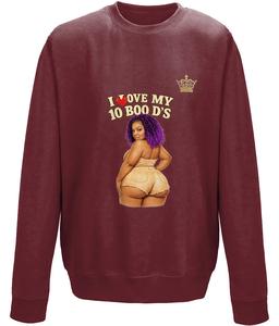 Nunew 10 Boo d's Sweater - Unisex Classic Fit Long Sleeve Crew Neck Casual Sweatshirt with Fleece Lining & Soft Brushed Inner G17MVG